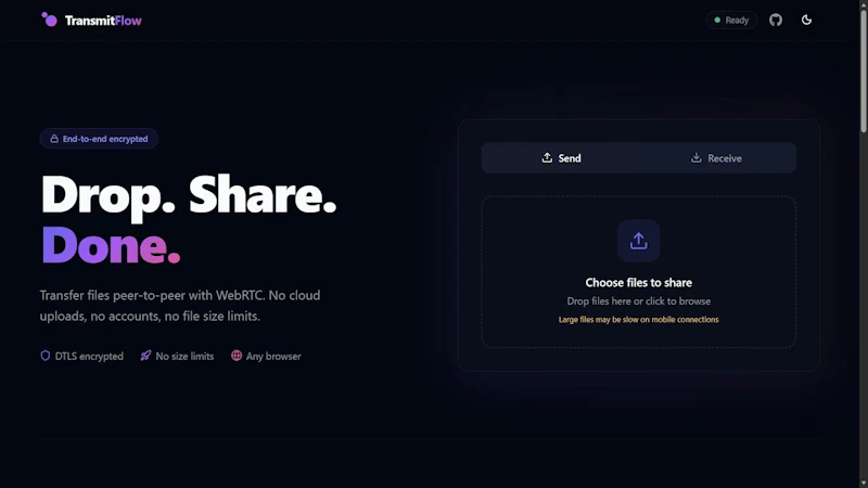 TransmitFlow screenshot 1 (video preview)