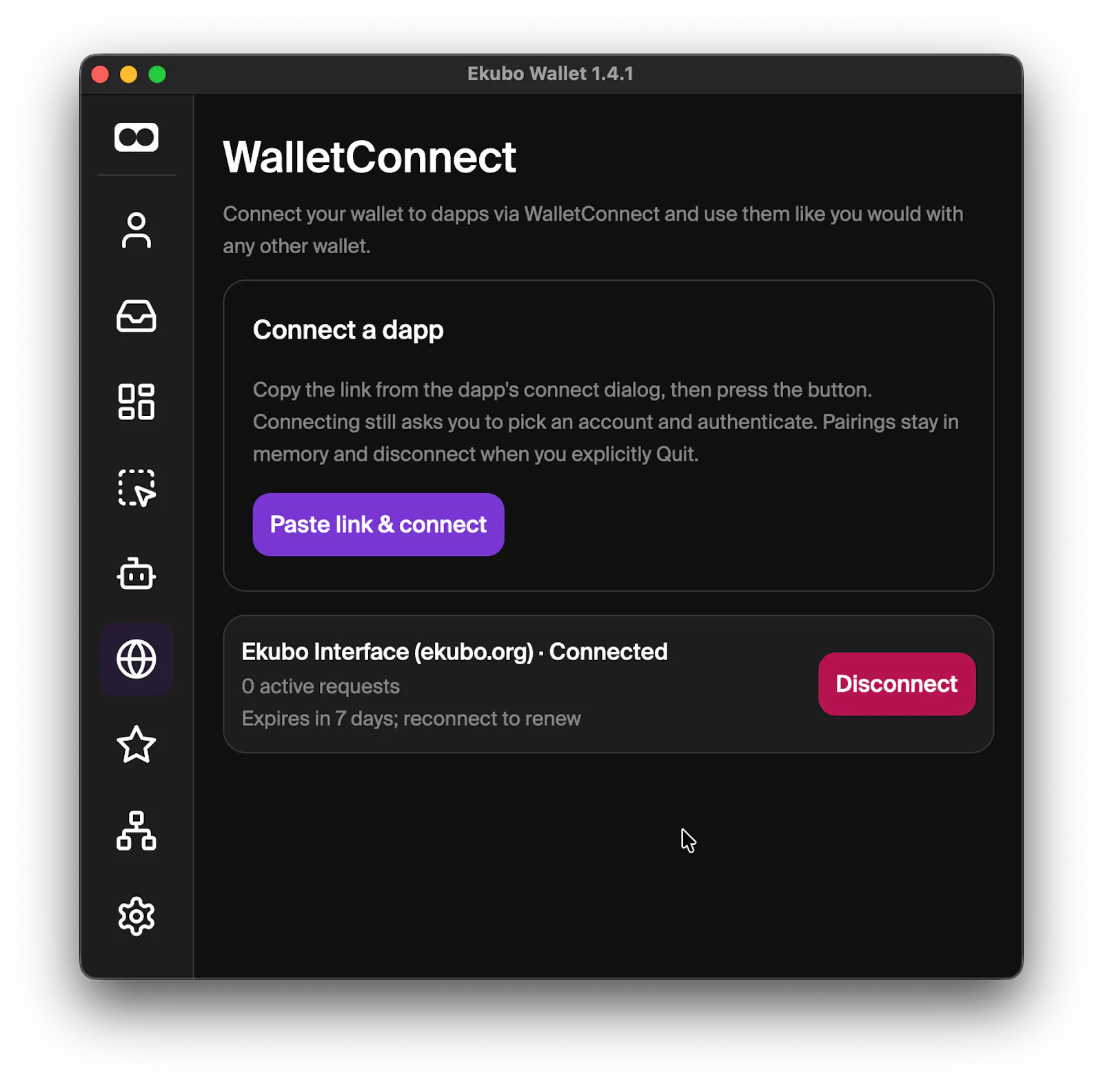 Ekubo Wallet screenshot 3