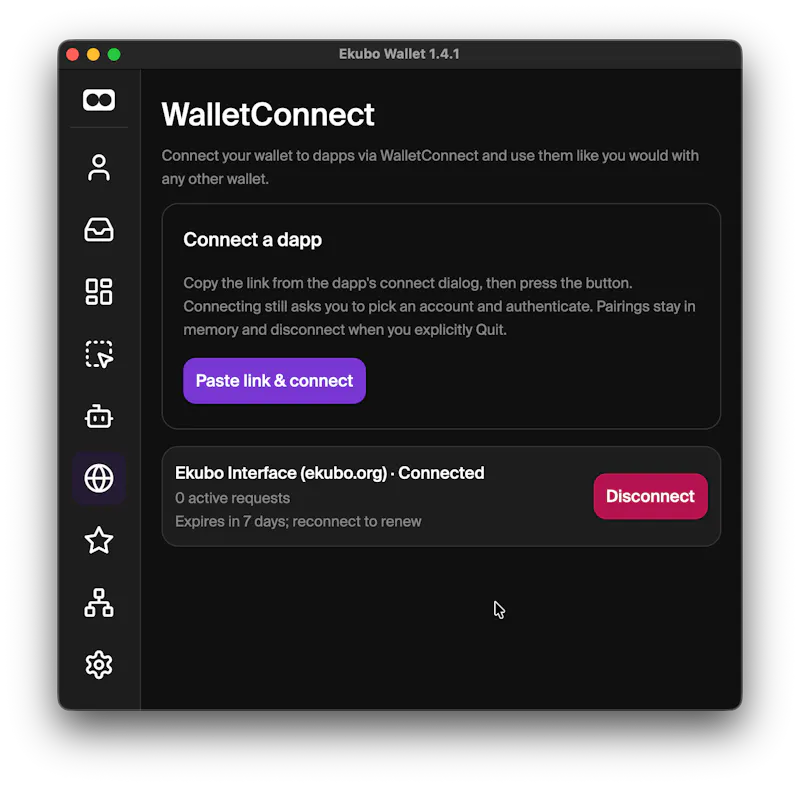 Ekubo Wallet screenshot 3