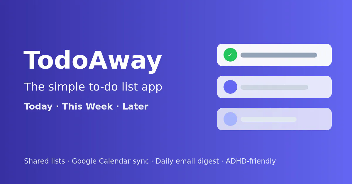 TodoAway 截图