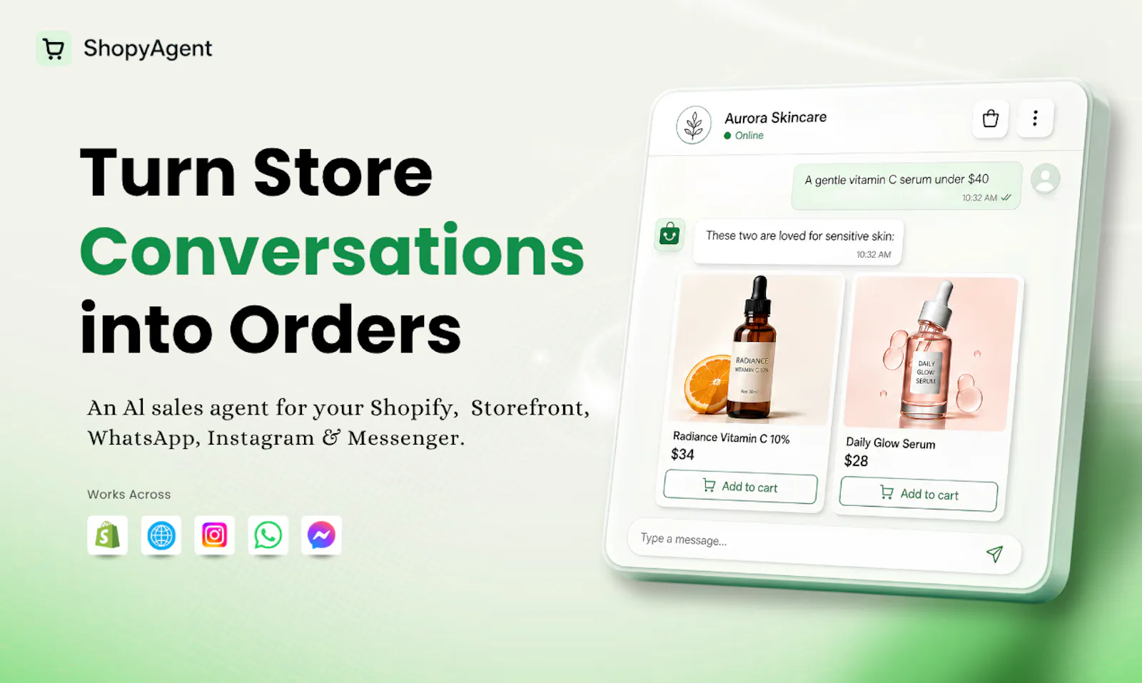 ShopyAgent screenshot 2