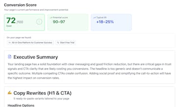 Conviora | AI Website Analyzer gallery image