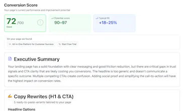 Conviora | AI Website Analyzer gallery image