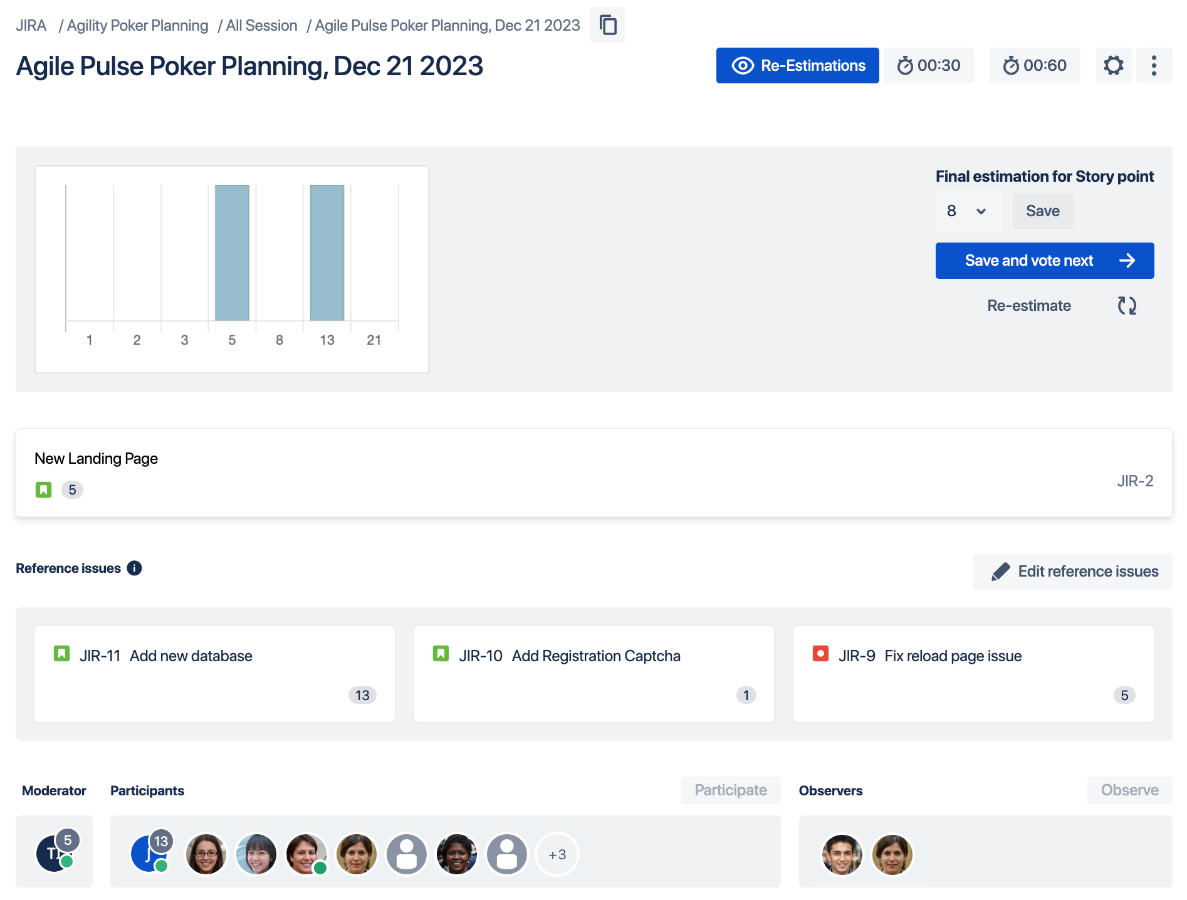 Media Merancang ketangkasan poker - Anggaran Poker Perancangan Percuma untuk Jira Atlassian 4