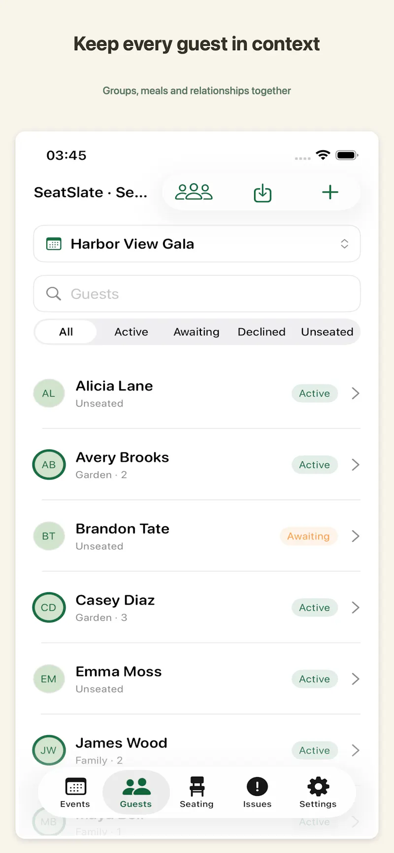 SeatSlate · Seating Plan screenshot 2
