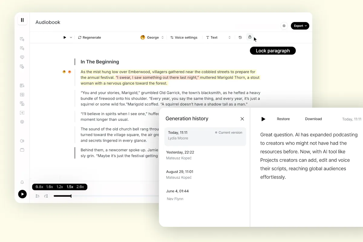 Projects by ElevenLabs