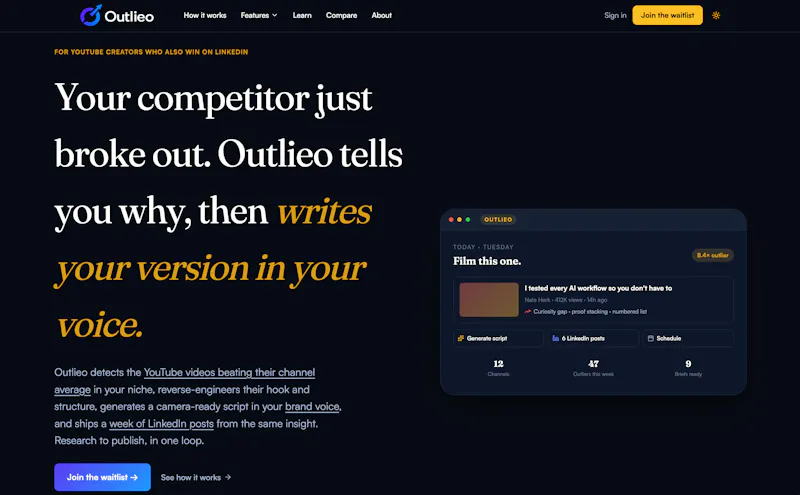 Outlieo screenshot 2