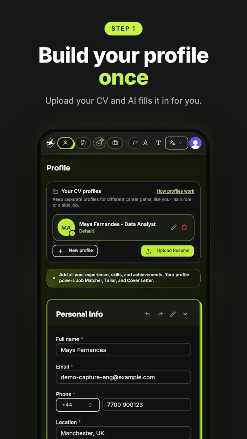 CVMaverick screenshot 2