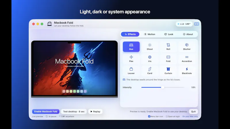 Macbook Duo - Fold like iPhone Duo screenshot 1 (video preview)