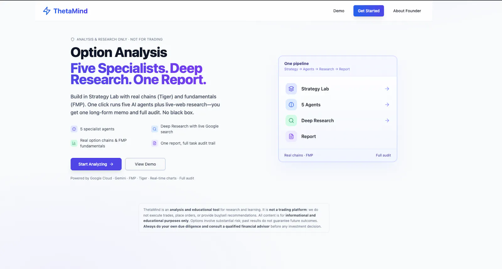 ThetaMind screenshot 1