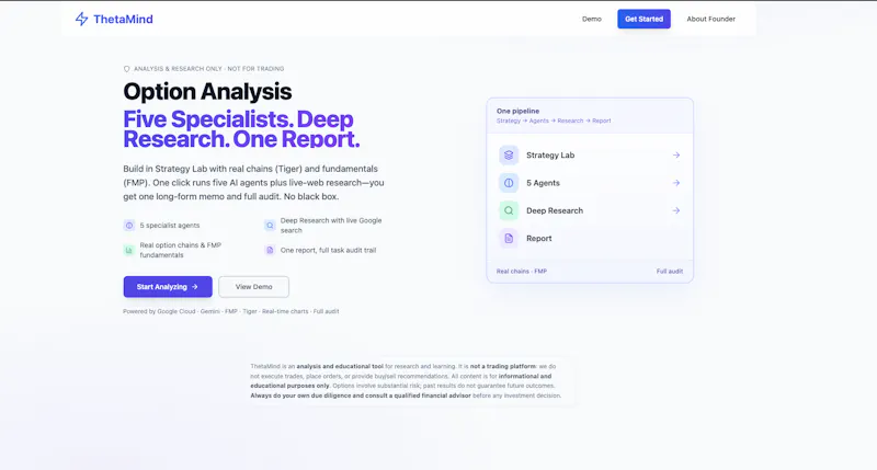 ThetaMind screenshot 1
