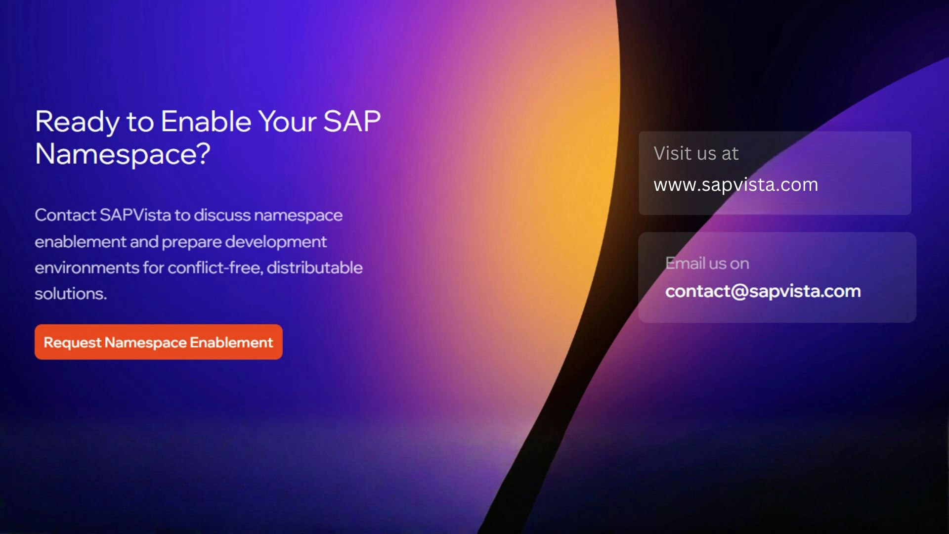 SAP Namespace Registration & Activation  - Screenshot 3 preview