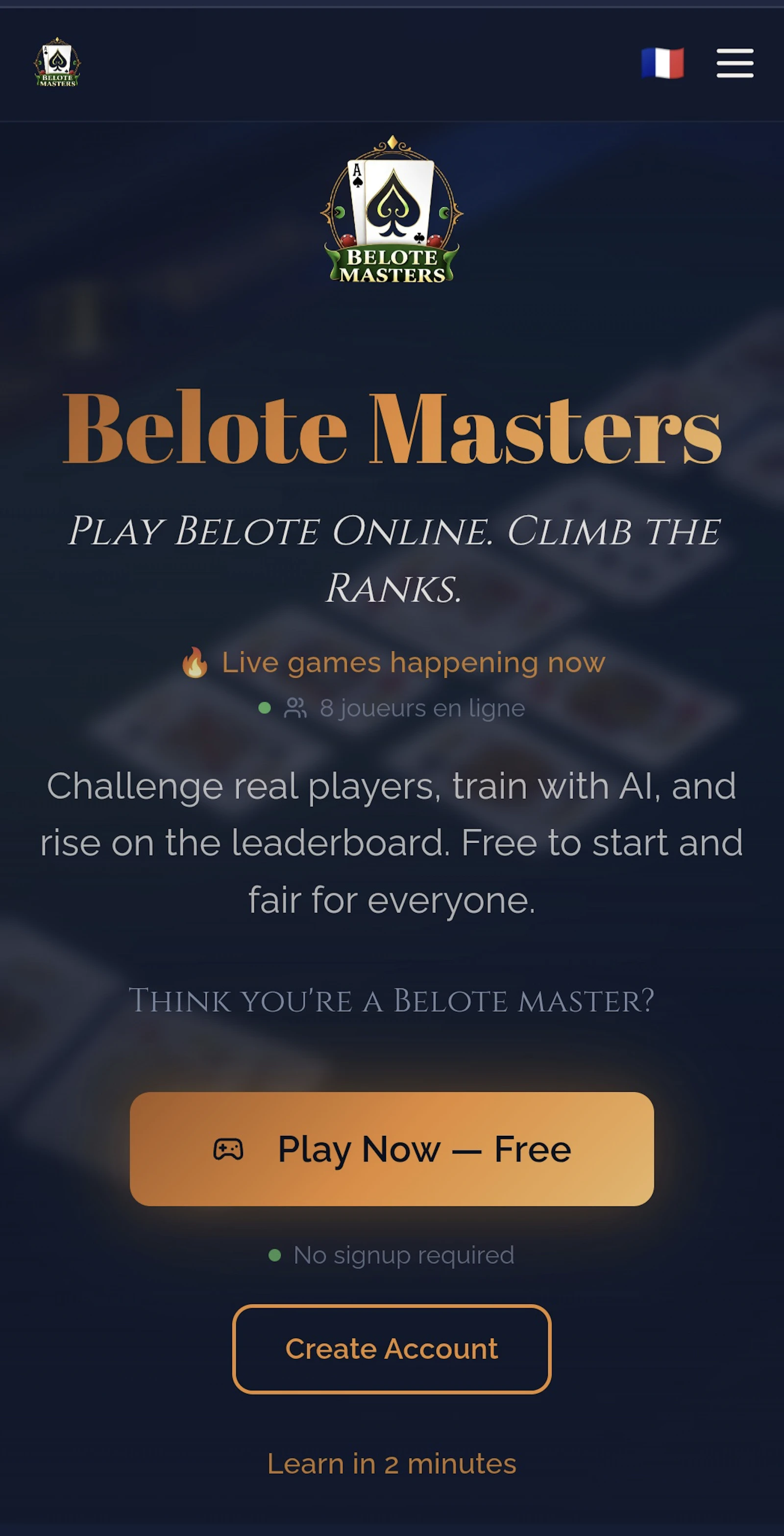 Belote Masters screenshot 2