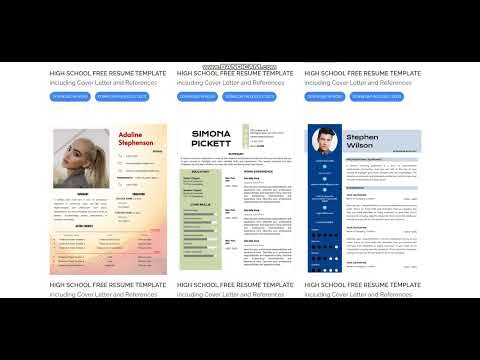 Free Resume Templates XYZ gallery image