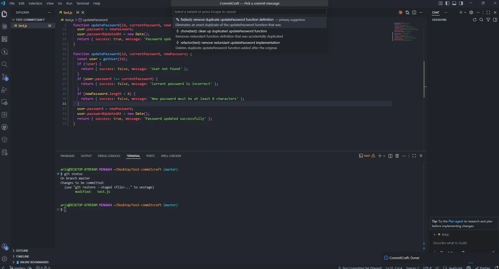CommitCraft screenshot 3