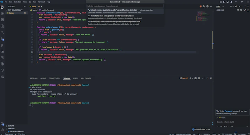 CommitCraft screenshot 3