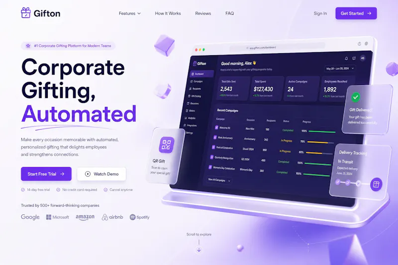 Gifton  Corporate Gifting Platform screenshot 1