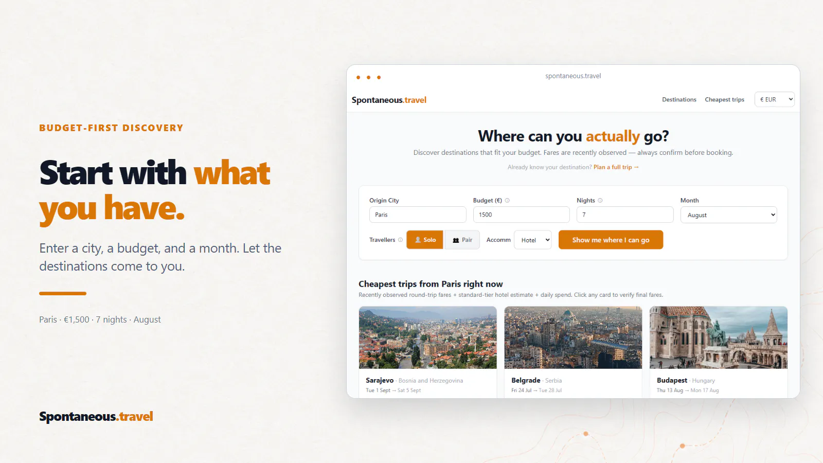 Spontaneous.travel screenshot 2