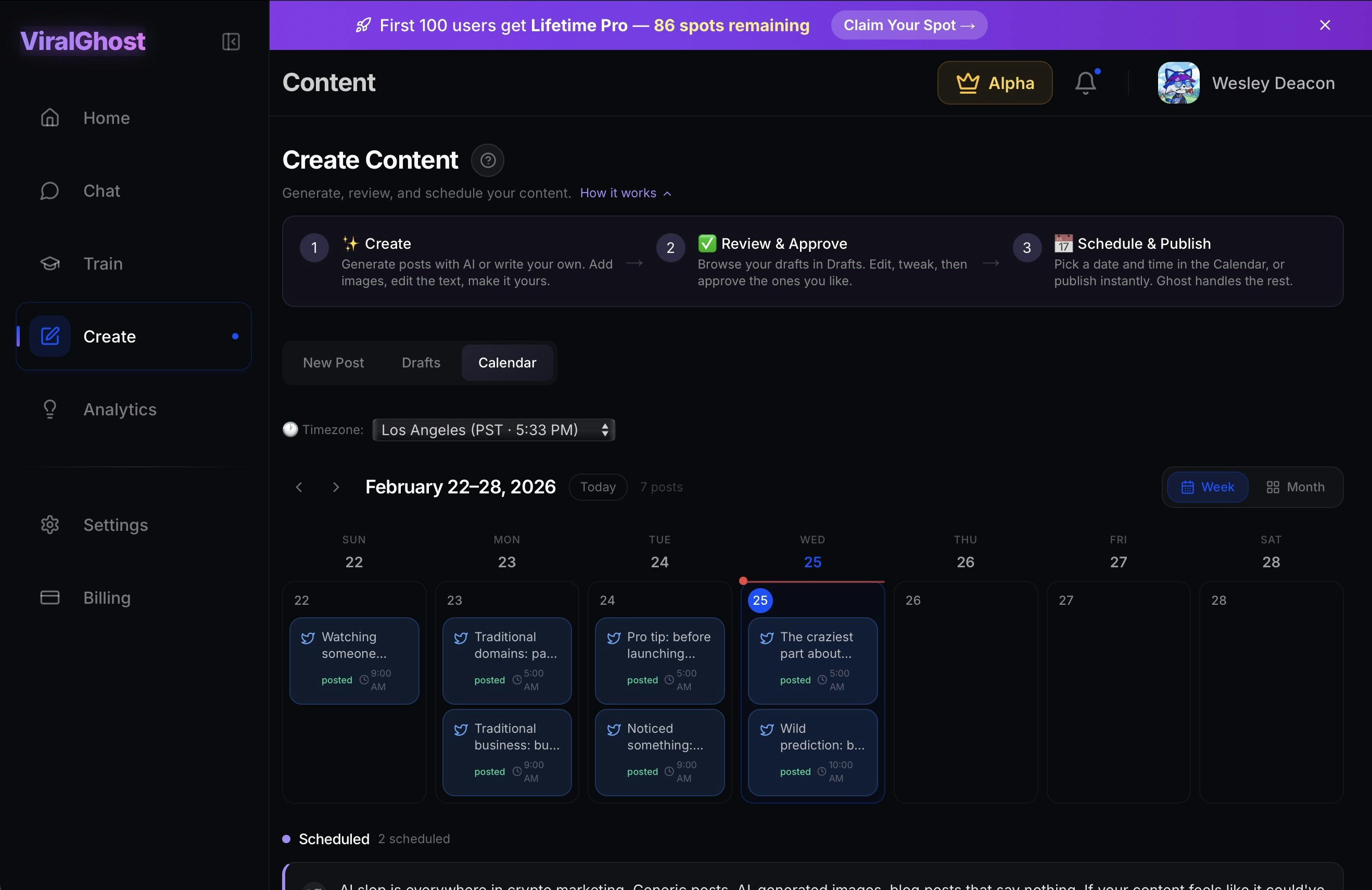 ViralGhost - Screenshot 5 showing product features and functionality