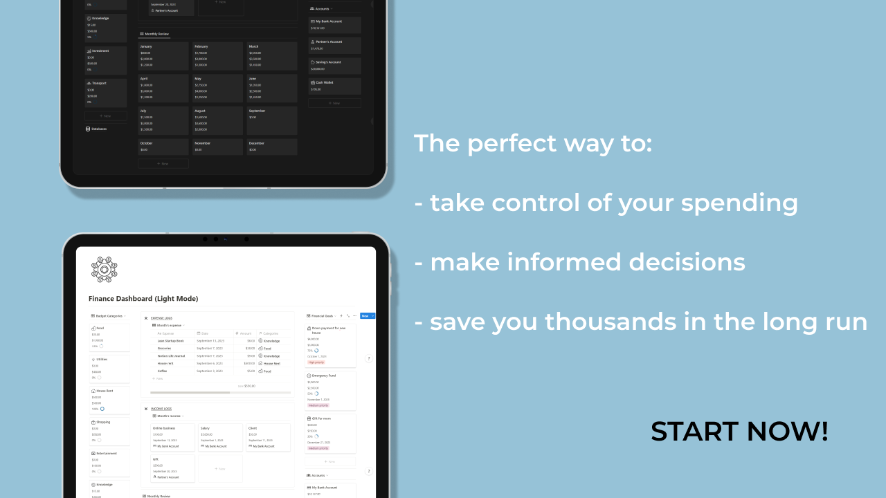 Notion Finance Dashboard - Uw zeker schotpad naar financiële excellentie media 3