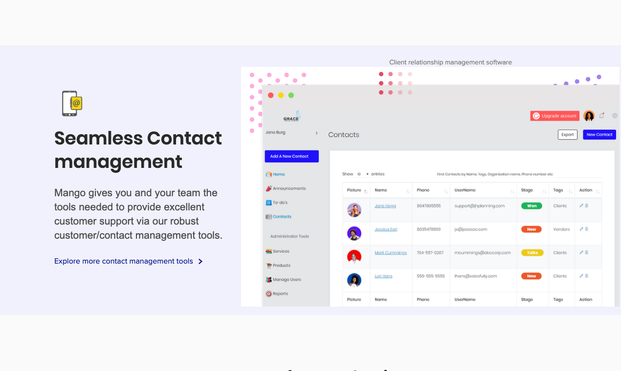 MangoCRM gallery image
