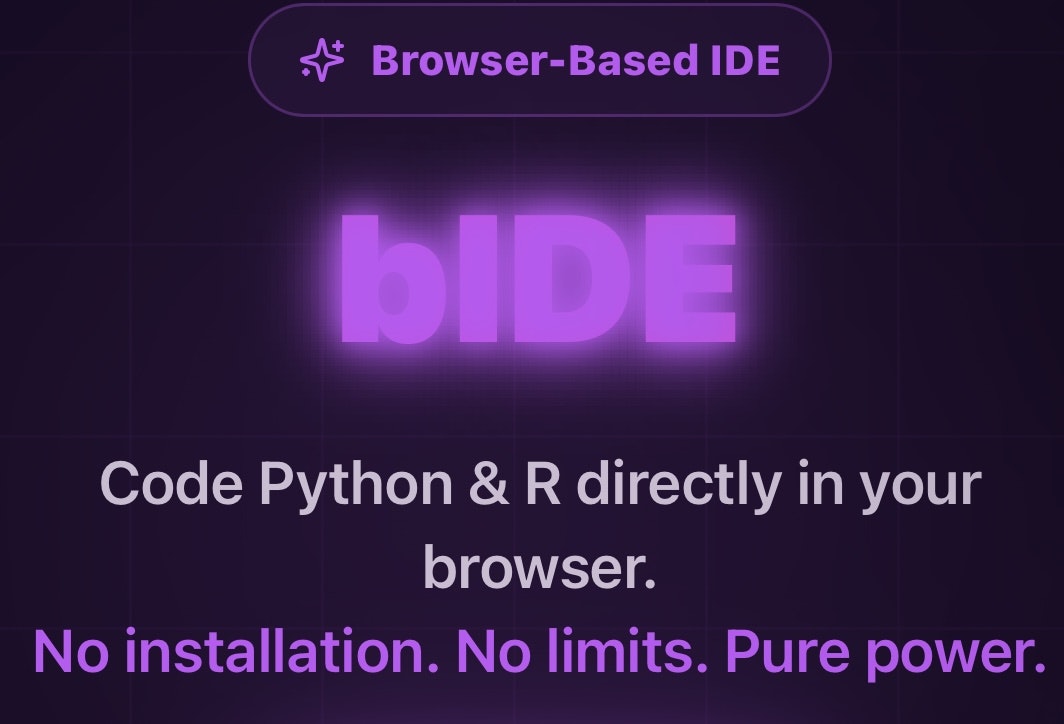 bIDE (Browser IDE for Python, R and etc) gallery image
