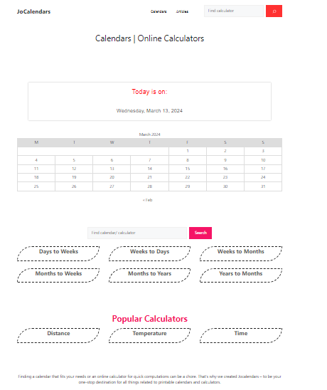 Jocalendar media 2