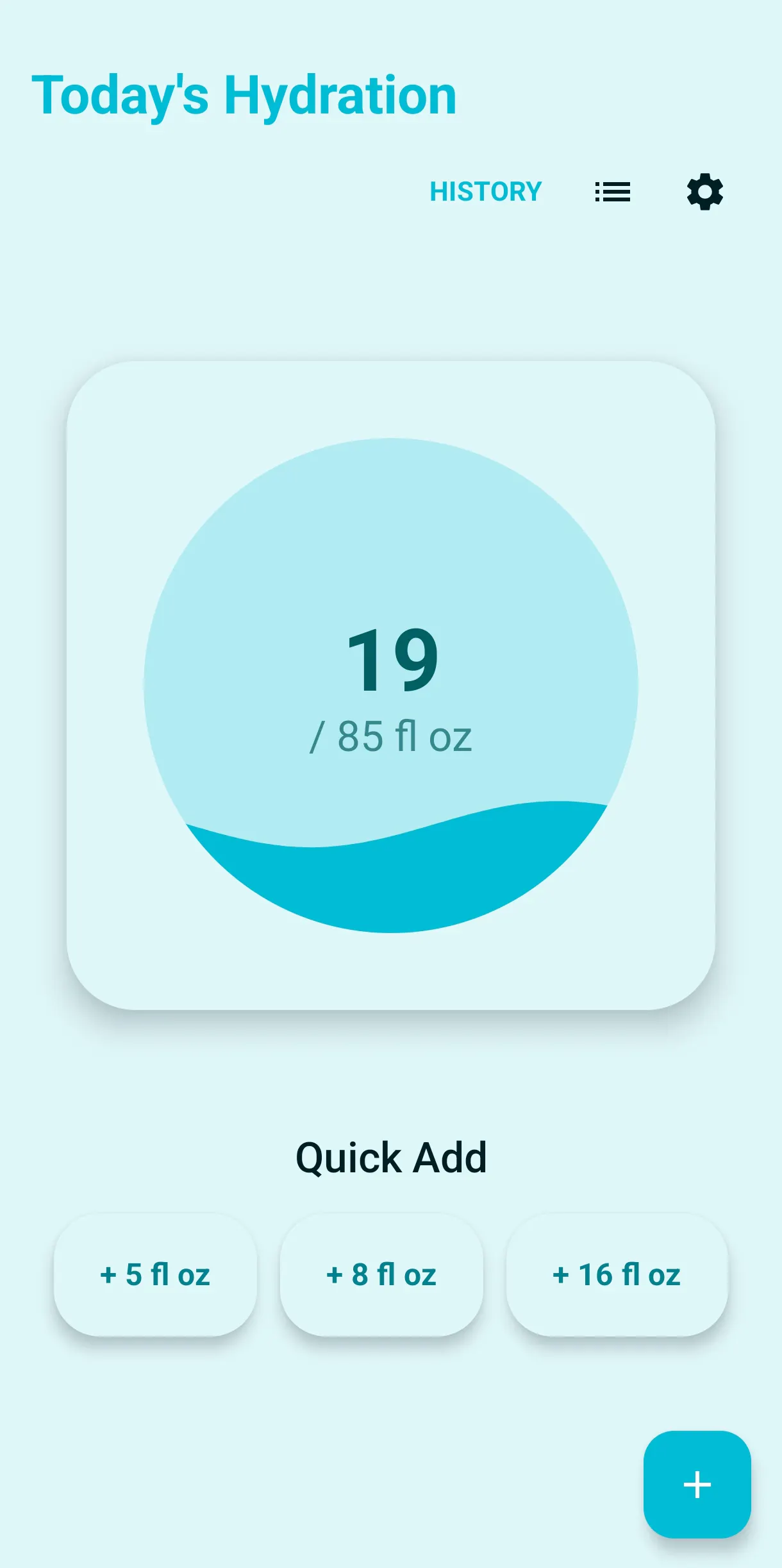 Oasis Daily Hydration Tracker 제품 배너
