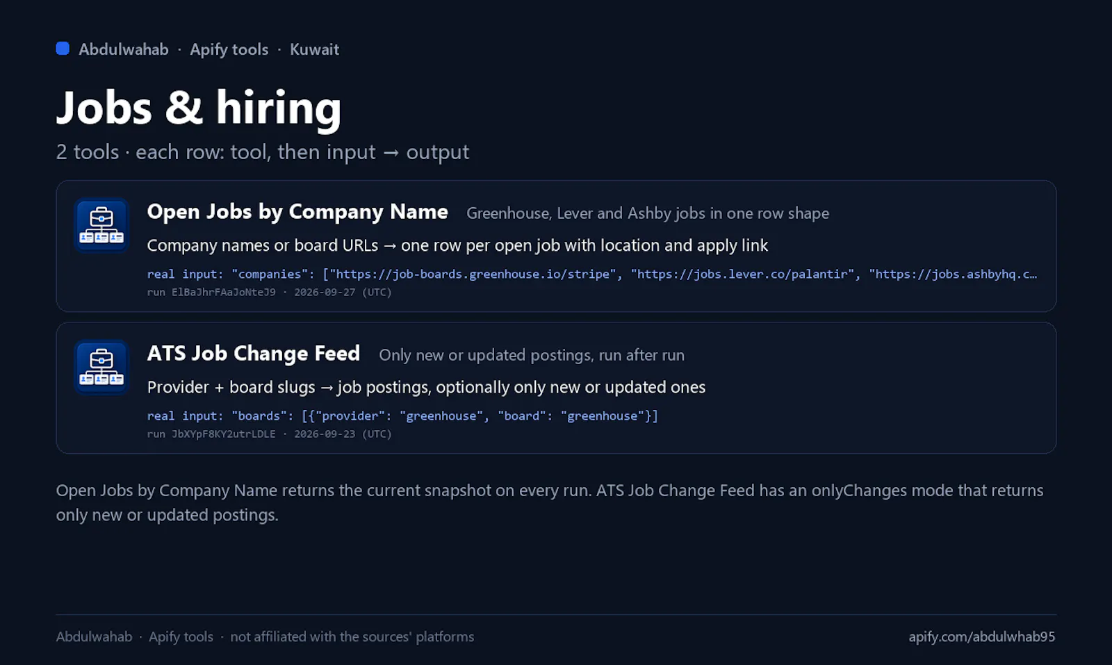 Abdulwahab's Apify Tools screenshot 5