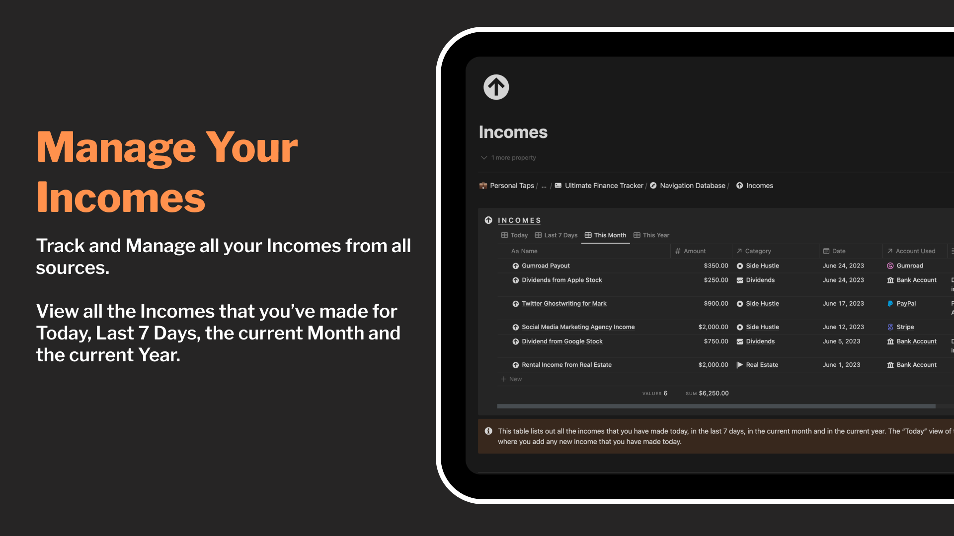 Notion Ultimate Finance Tracker gallery image