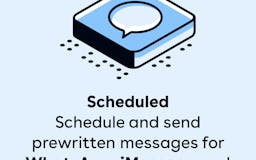 Scheduled - Schedule your text media 1