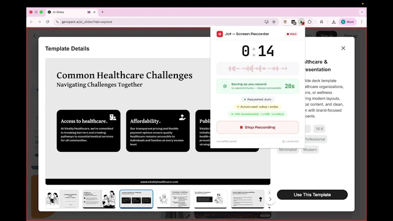 Jot — Screen Recorder screenshot 1 (video preview)