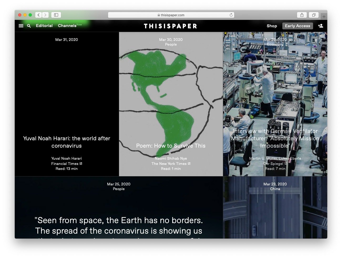 Coronavirus Curated Channel gallery image