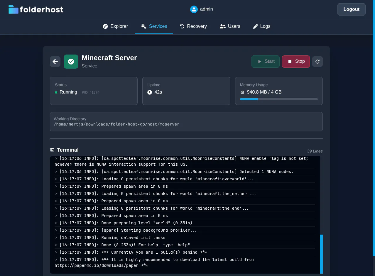 FolderHost gallery image