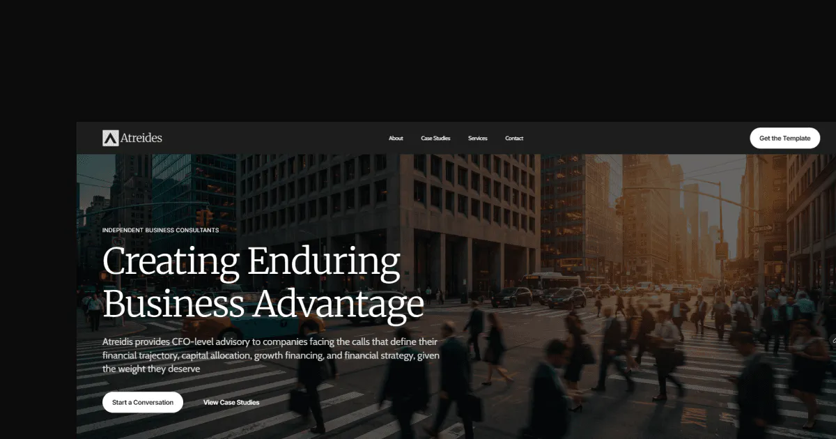 Atreides Financial Consulting Template gallery image