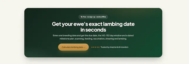 Sheep Gestation Calculator gallery image