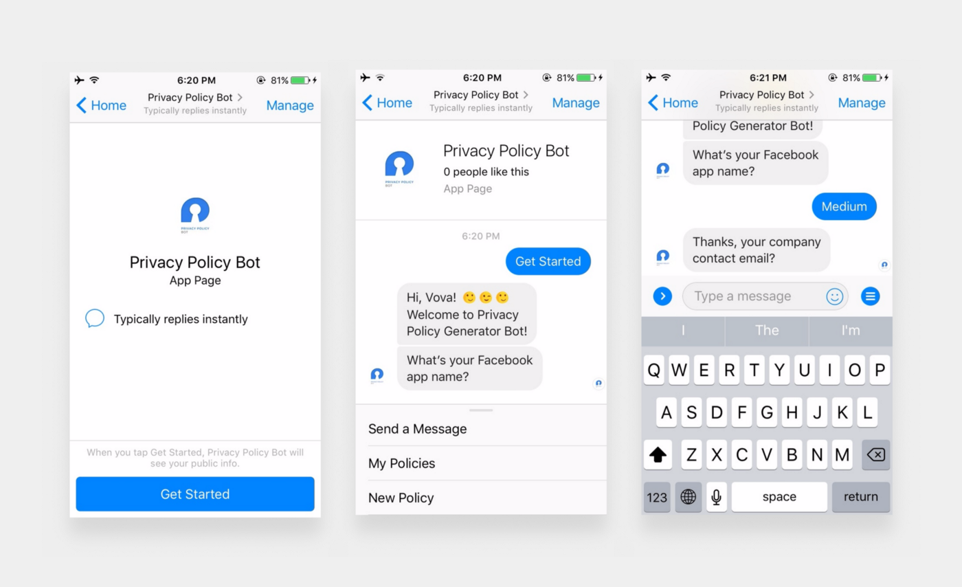 Privacy Policy Bot gallery image