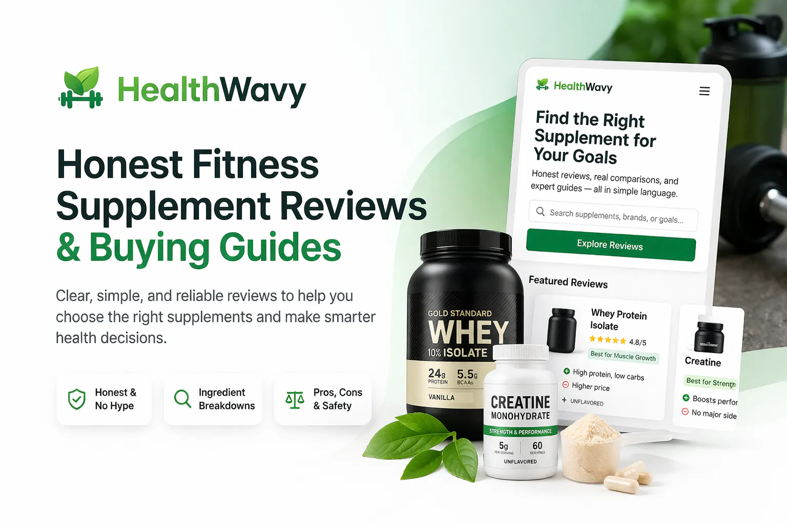 Health Wavy Supplements 제품 배너