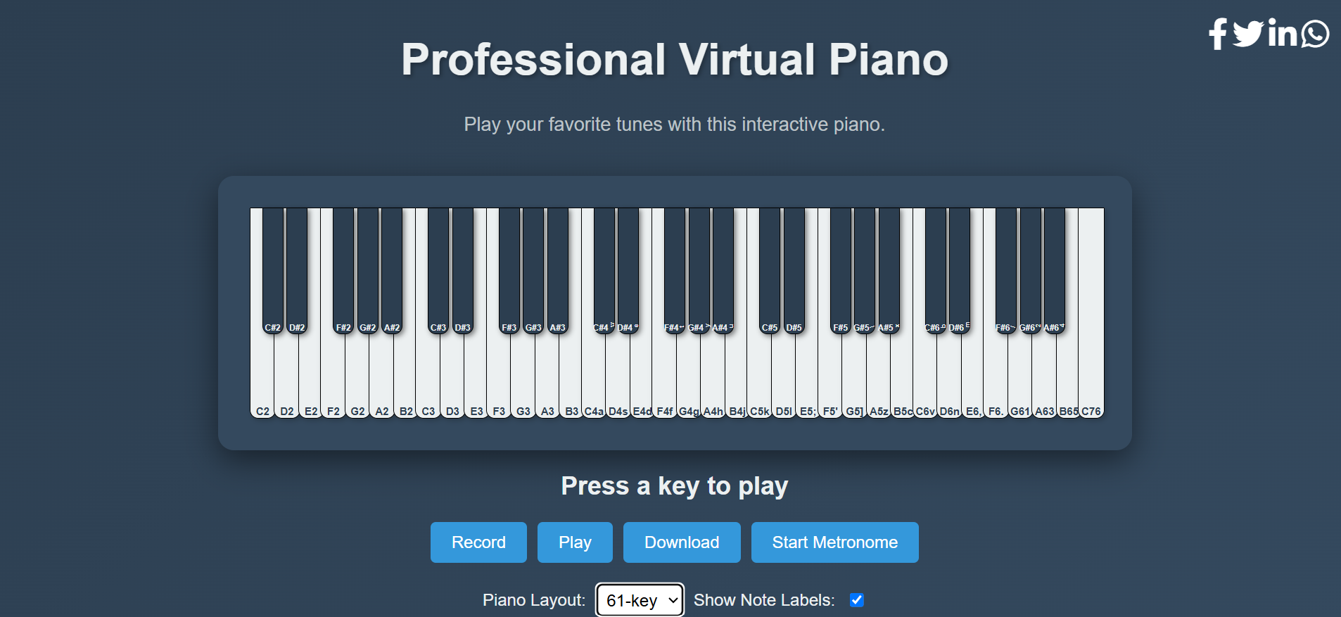 Virtual Piano Online gallery image