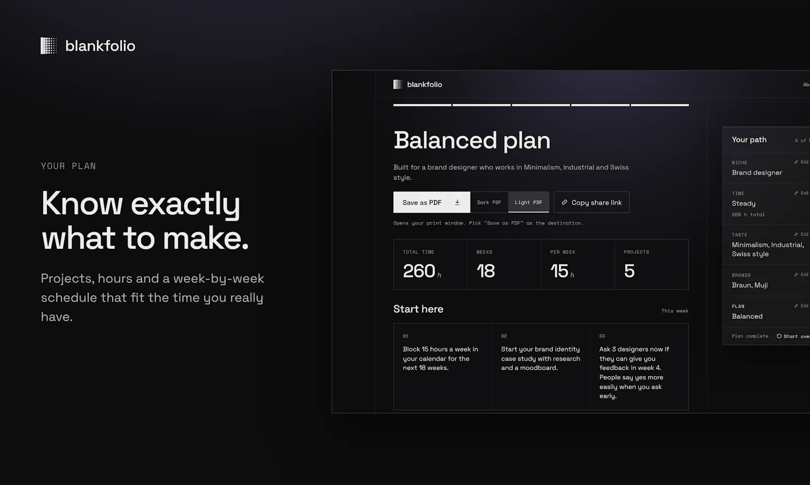 Blankfolio screenshot 3