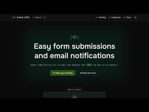 startuptile Submit JSON-Easy form submissions and email notifications