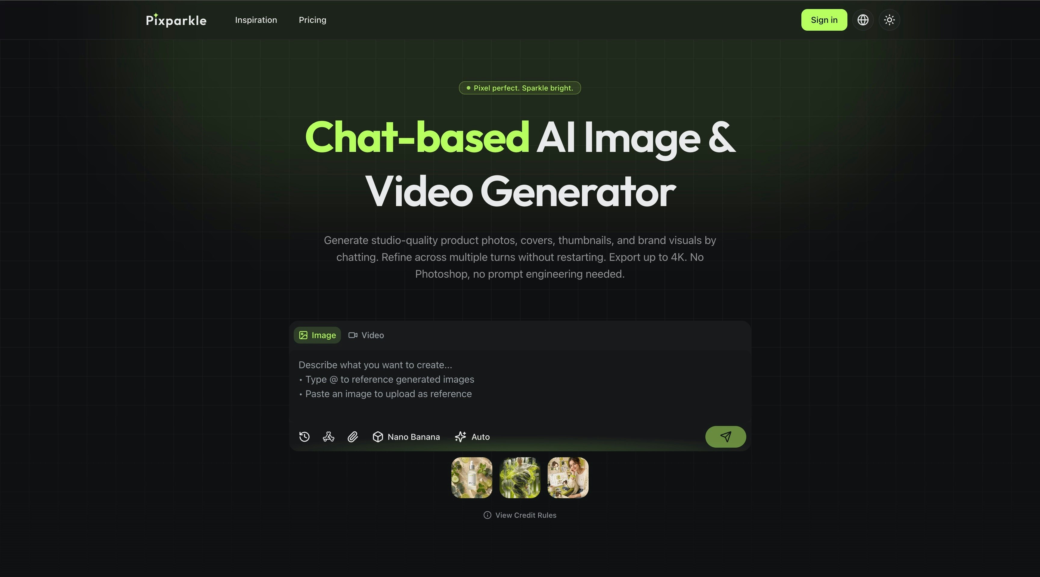 Pixparkle - Chat-based AI Image Maker gallery image