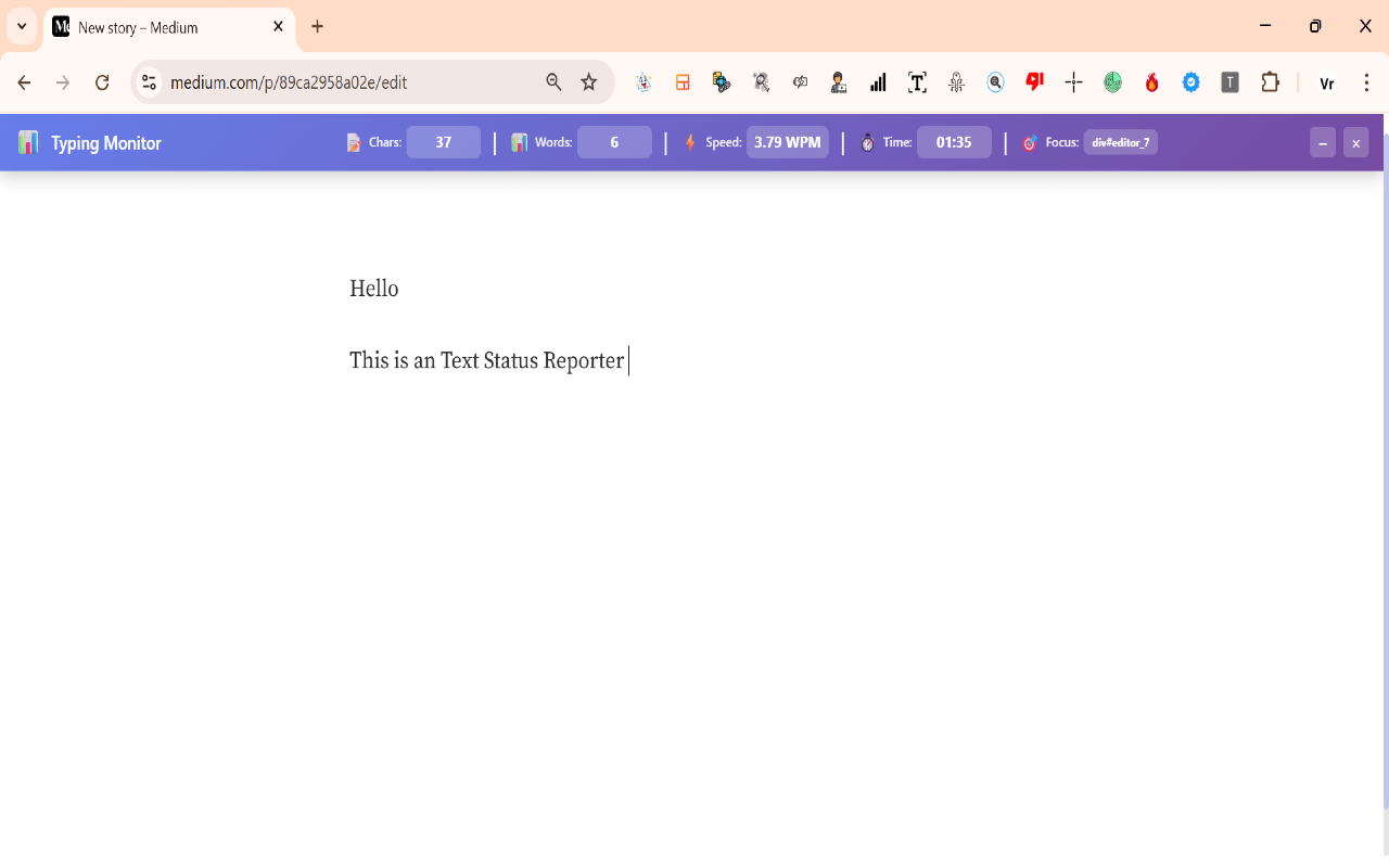 입력 통계 - 블로그 라이터 헬퍼 - Chrome Web Store 미디어 3