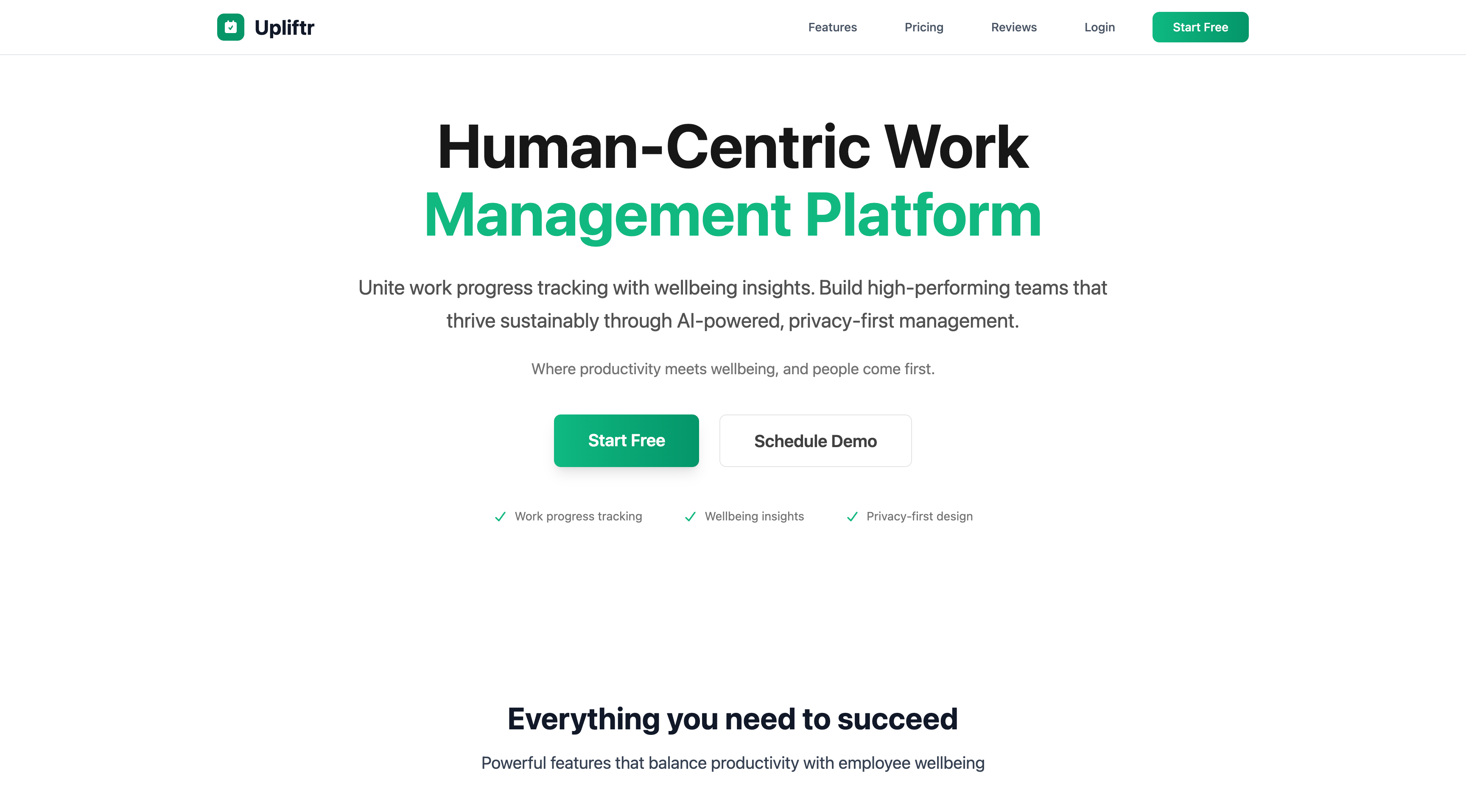 Media Upliftr - Human-centric work management platform 1