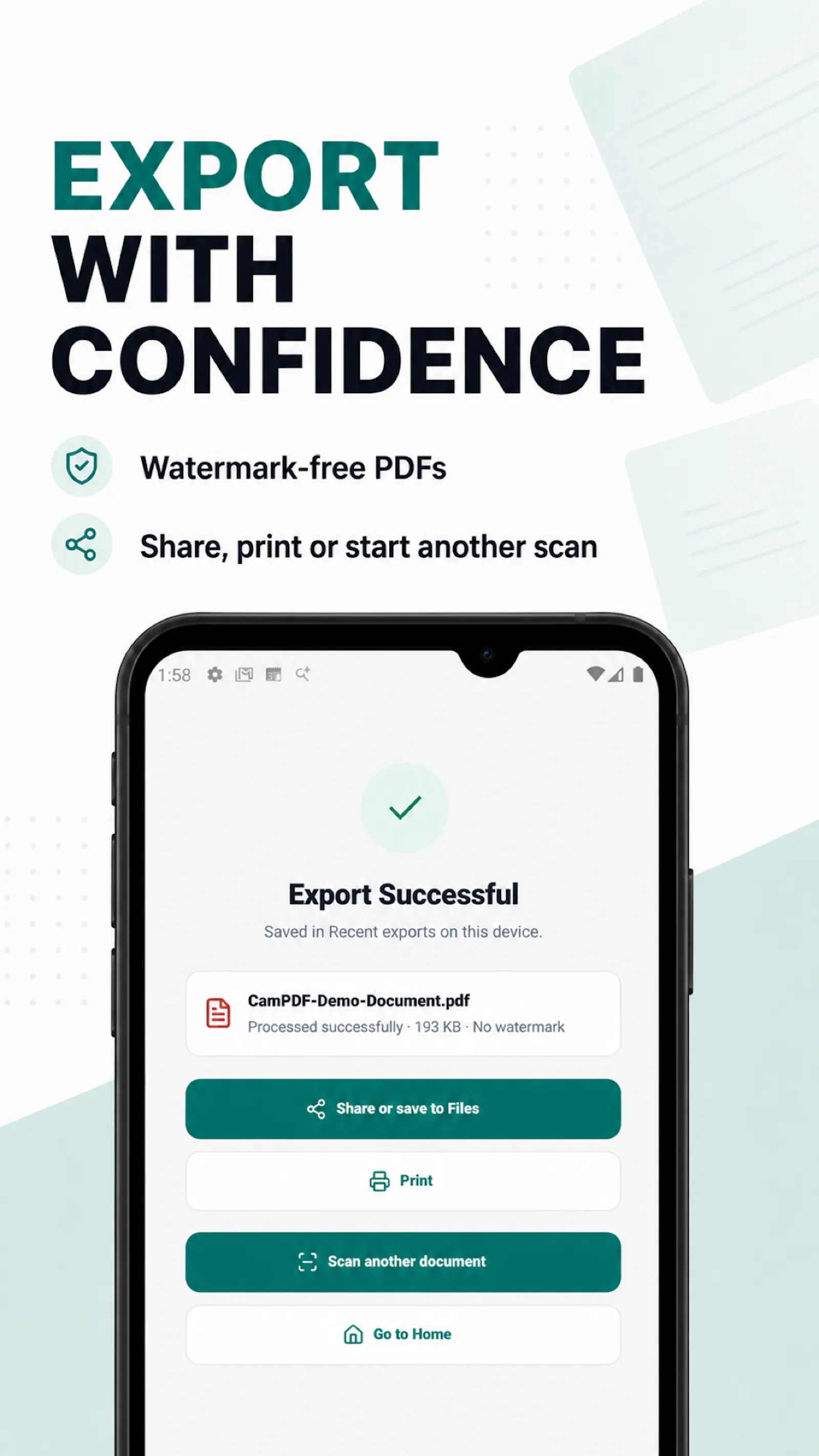 Cam PDF Scanner: Sign & OCR screenshot 4
