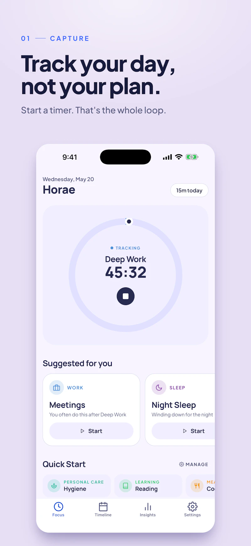 Horae screenshot 2