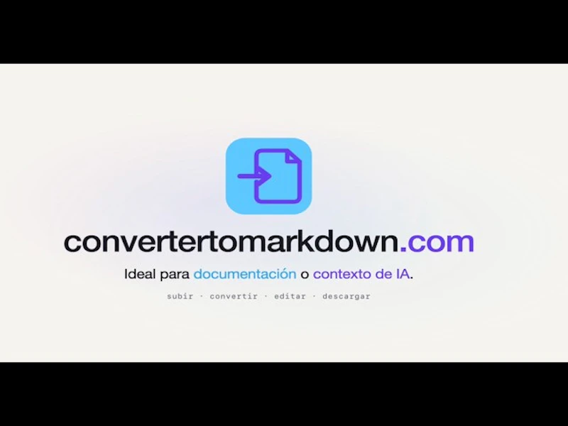 ConverterToMarkdown screenshot 1 (video preview)
