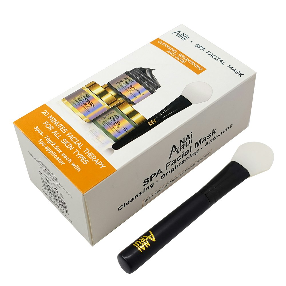 Natural Facial Spa Clay Mask Set 3-Packs