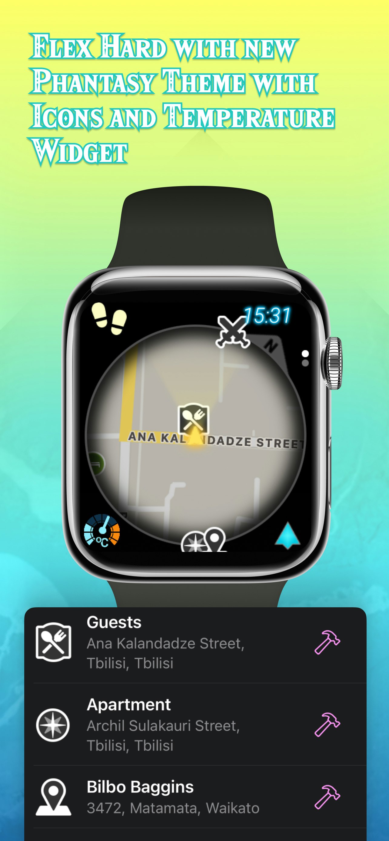 MiniMap Radar - Apple वॉच गेम स्टाइल मैप मीडिया 3