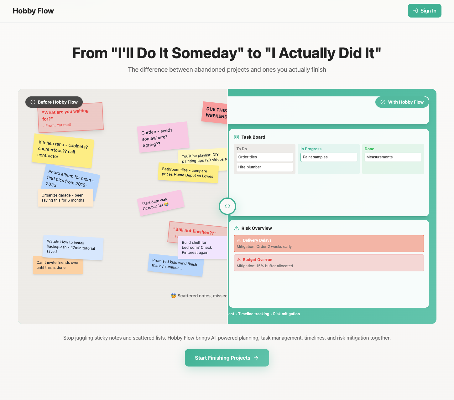 Hobby Flow - Screenshot 2 showing product features and functionality